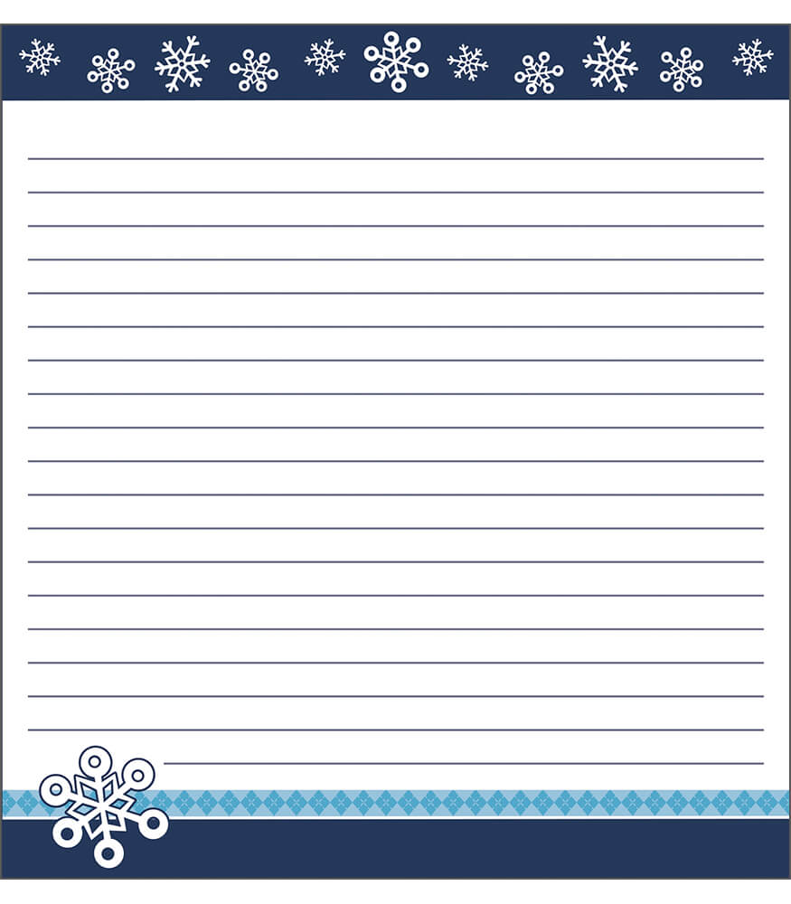 Snowflakes Notepad Product Image
