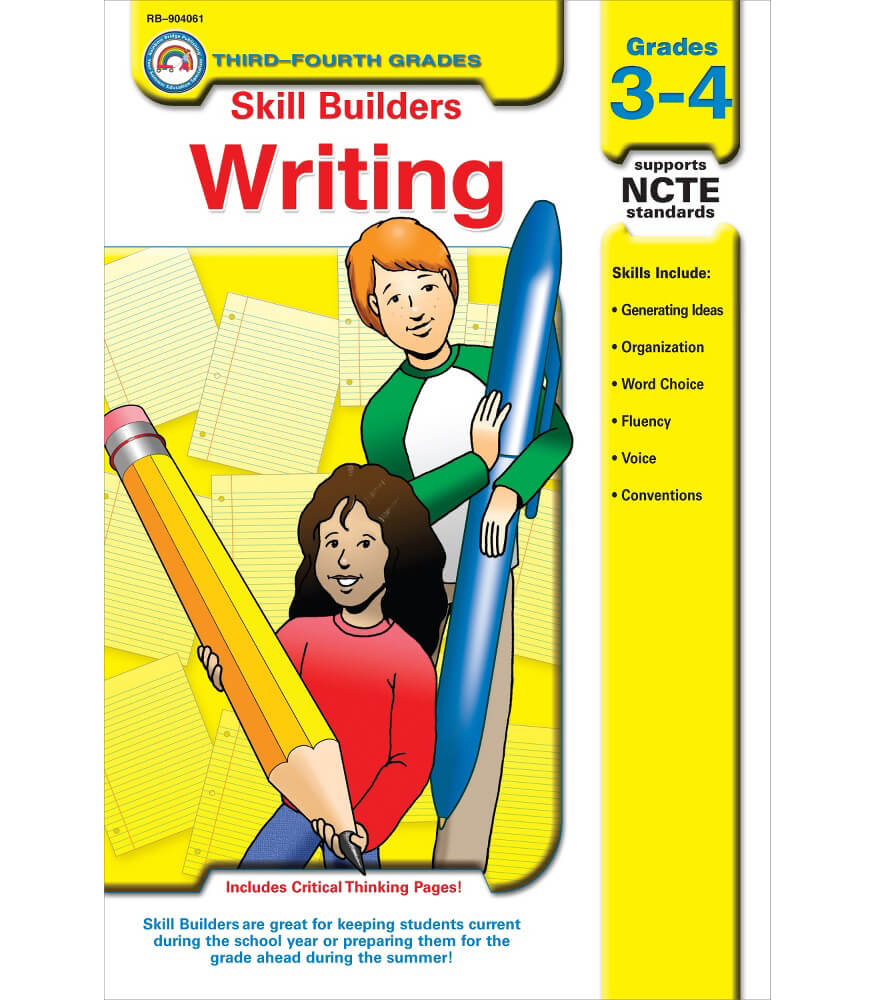 Writing Workbook Grade 3 4 Carson Dellosa Publishing